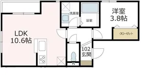エルカーサ荏田【1階】の間取り