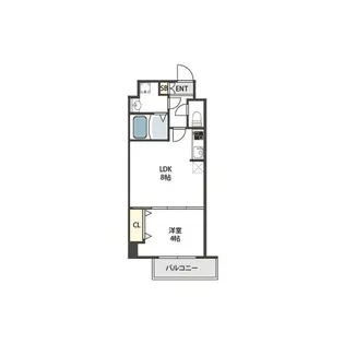 グランパシフィック中川【2階】の間取り