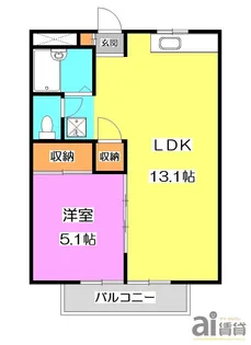 コーポ美鈴【2階】の間取り