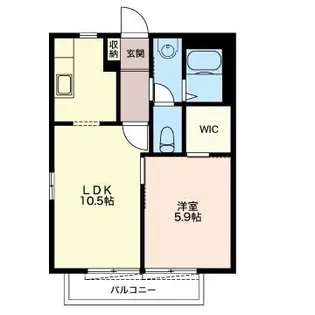 コモドK【2階】の間取り