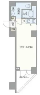 オープンブルーム東新宿【6階】の間取り