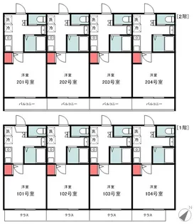 春風のルミナス 1st Street【2階】の間取り