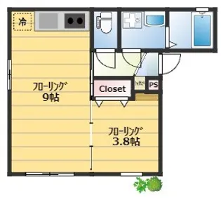 東京都台東区鳥越1【マンション】の間取り