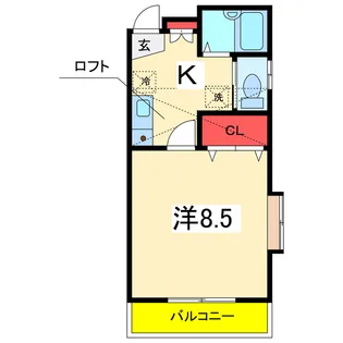 ハイマート関屋田町【2階】の間取り