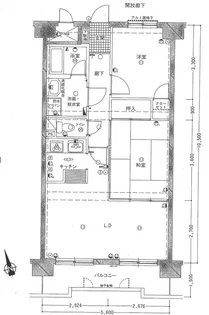 サンロード広瀬川【7階】の間取り