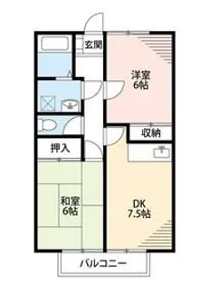 ドエルせんげん台壱番館【1階】の間取り