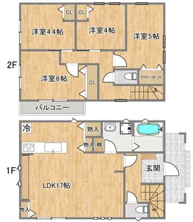 東京都日野市東豊田4【一戸建】の間取り