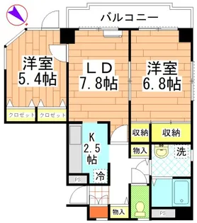 誠矢ビル【2階】の間取り