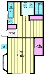 東京都大田区東矢口3【アパート】の間取り