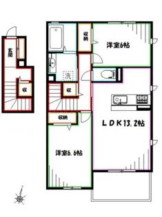 シルフィッドS【2階】の間取り