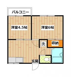 サンハイム新桜ヶ丘【1階】の間取り