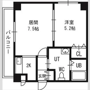 北海道札幌市中央区南十一条西7【マンション】の間取り