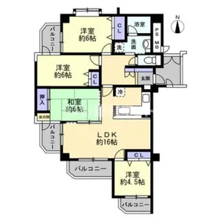 アークブリッジ【2階】の間取り