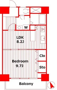リオベルデ貮番館【3階】の間取り
