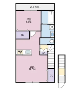 INSTYLE B【2階】の間取り