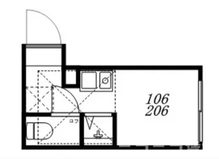 ハーモニーテラス日ノ出町IV【2階】の間取り