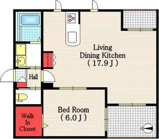 Raffine弦巻【2階】の間取り