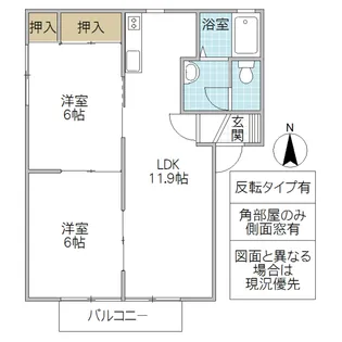 グリーンヒル A棟【2階】の間取り