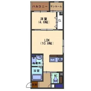 LA FONTE【1階】の間取り