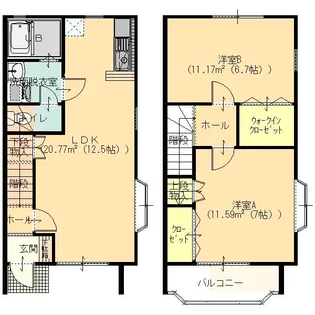 群馬県桐生市広沢町4【一戸建】の間取り