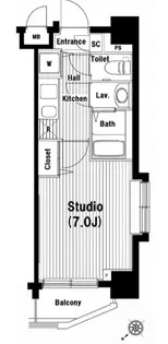 グランド・ガーラ池袋【3階】の間取り