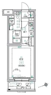 RELUXIA赤羽志茂【5階】の間取り