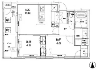 クラッシーコート北大塚【4階】の間取り