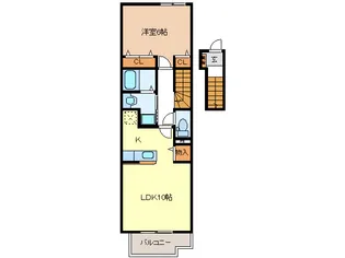 SUNLIT MURAKAMI【2階】の間取り