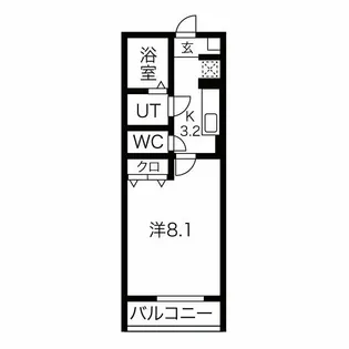ソワサントセーズ下ノ橋【1階】の間取り