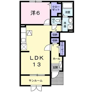 シャルマン【1階】の間取り