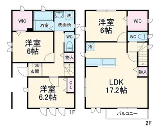 神奈川県川崎市宮前区宮前平2【一戸建】の間取り