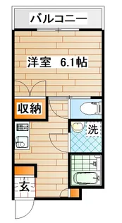 ライフモリ2号館【1階】の間取り