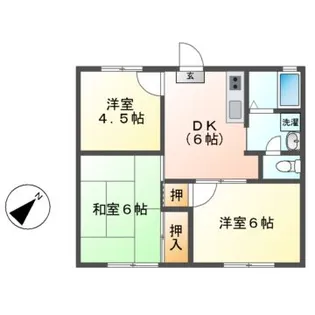 ホワイトハイツ宮古【1階】の間取り