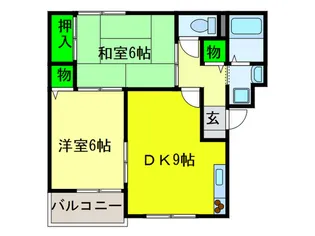 サンライズ加茂壱番館【3階】の間取り