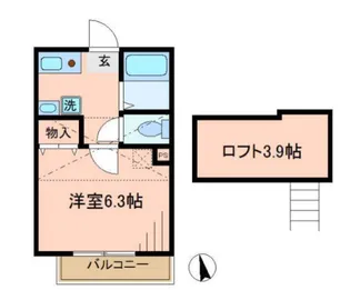 フルール【3階】の間取り
