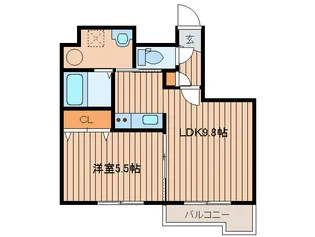ルミノ-ゾ厚別【6階】の間取り