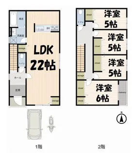 埼玉県久喜市菖蒲町菖蒲【一戸建】の間取り