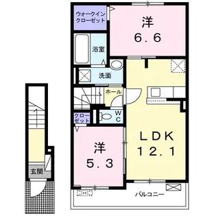 サニー ガーデン II【2階】の間取り