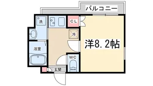 クレアート新大阪セレニティー【8階】の間取り