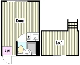 ハイツ梅里【1階】の間取り