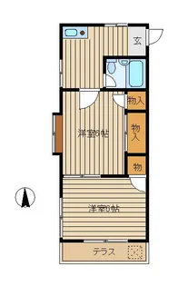 コーポSMK【1階】の間取り
