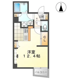 プランドール ウィステリア【1階】の間取り