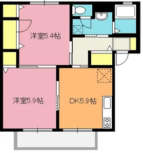 ジュネス【1階】の間取り