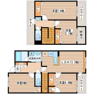グランコート・ディファレンスの間取り