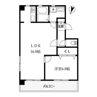 プライムKイースト【4階】の間取り