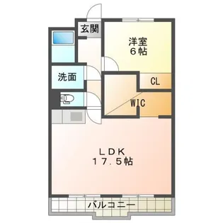 ロイヤルシティ高丘【4階】の間取り