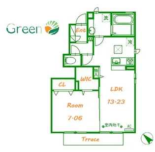 Residence yuna【1階】の間取り