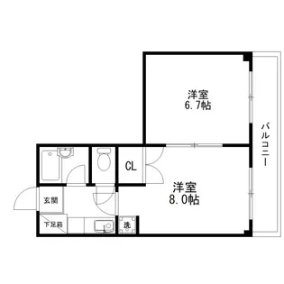 カサフェスタ【2階】の間取り