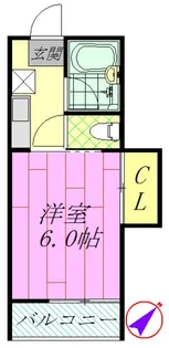 トーシンハイツ堀江【2階】の間取り