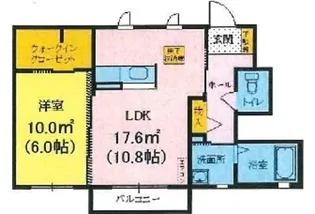 シャーメゾン泉ヶ丘【1階】の間取り